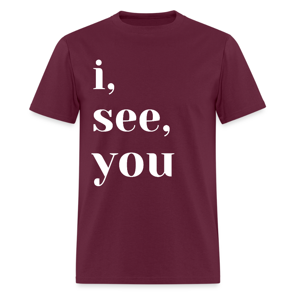 I See You - burgundy