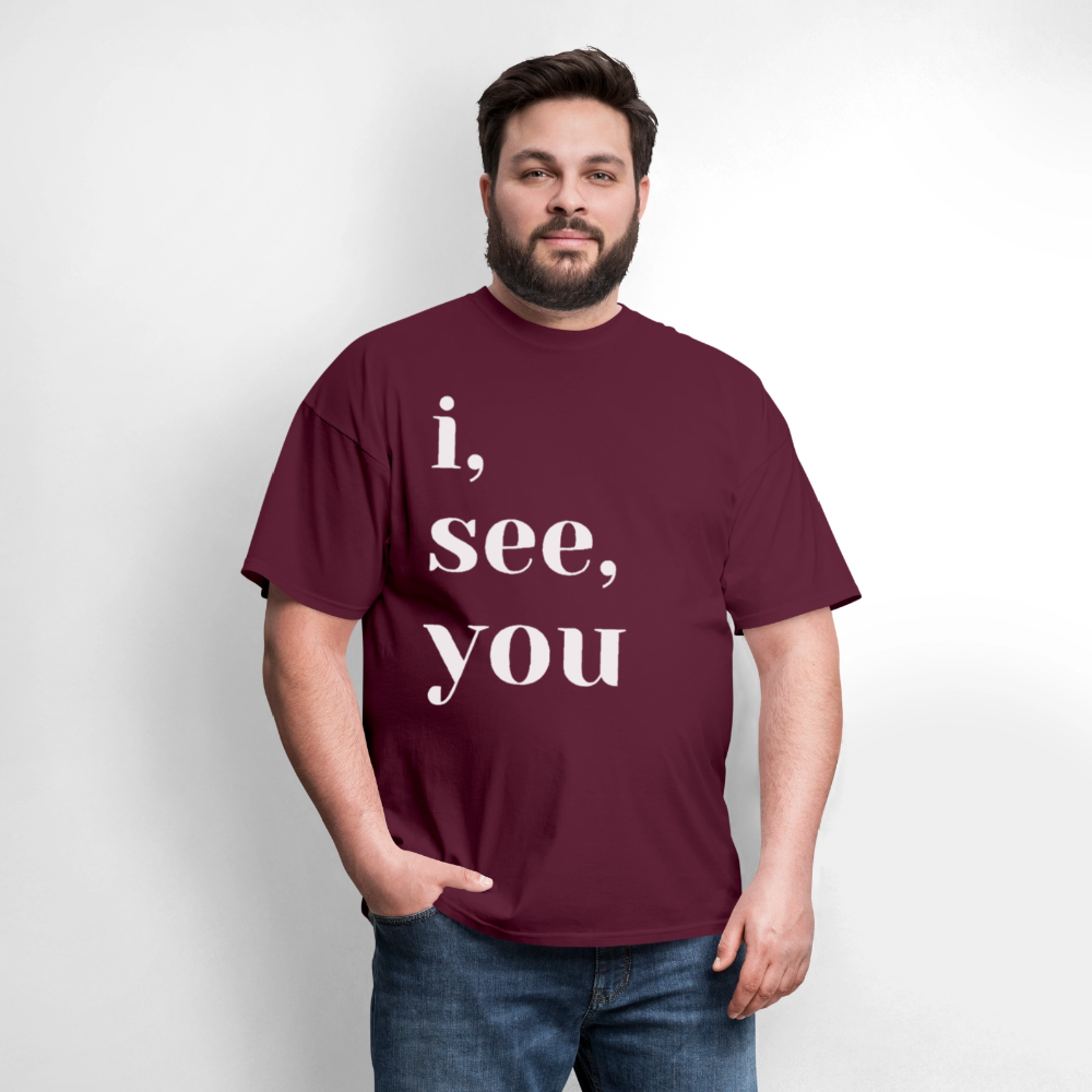 I See You - burgundy