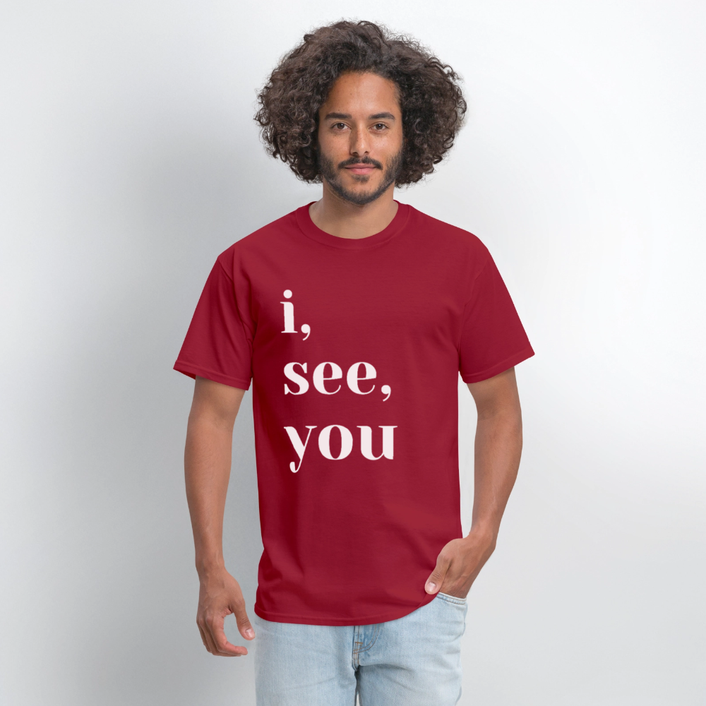 I See You - dark red