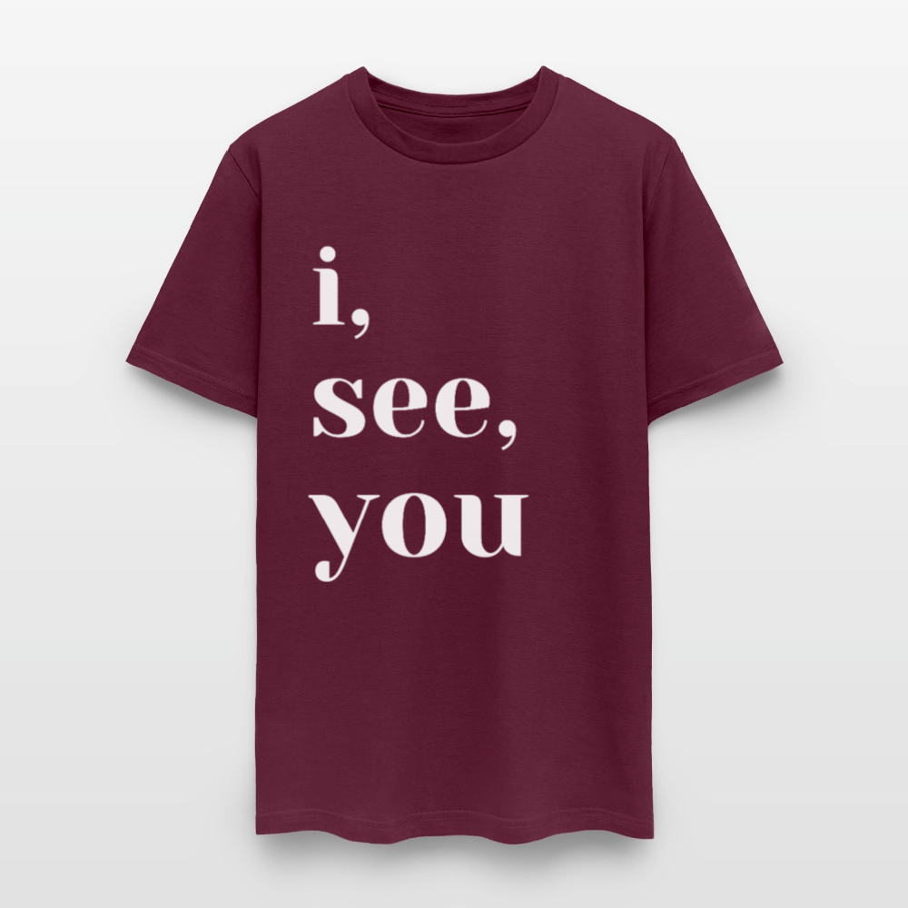 I See You - burgundy